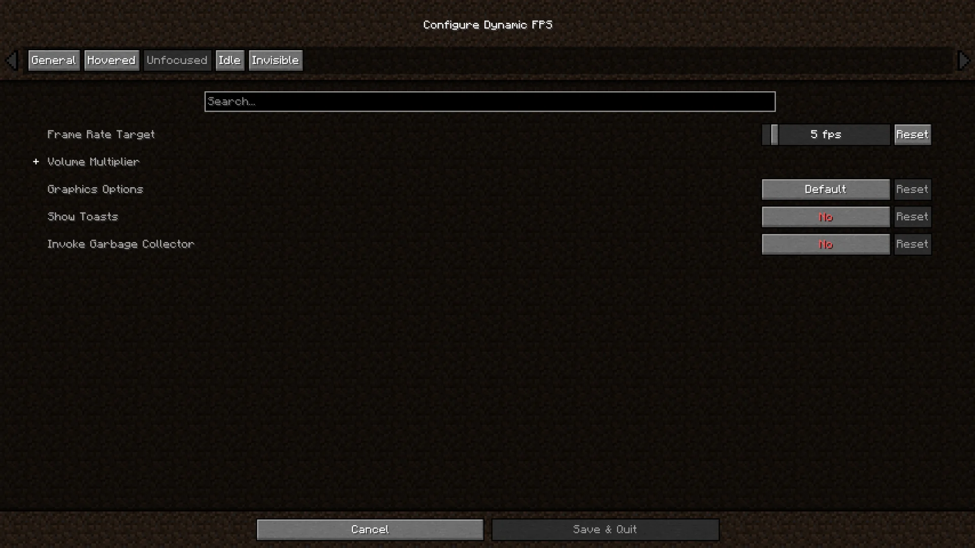 Per Status Config