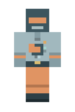 Скин Minecraft Пиксельный робот
