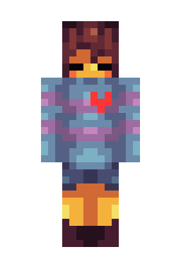 Скин Minecraft Frisk Undertale
