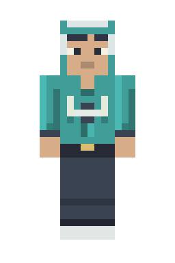 Скин Minecraft Бирюзовый скейтер