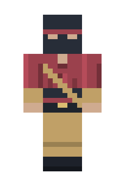 Скин Minecraft Багровый ронин