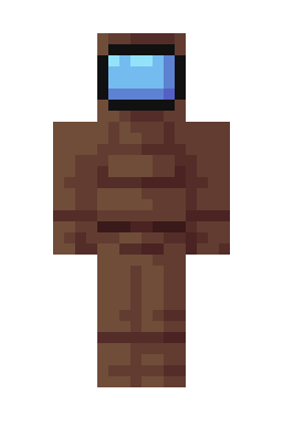 Скин Minecraft Коричневый Among Us