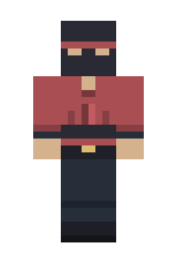 Скин Minecraft Алый ниндзя
