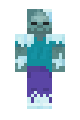 Скин Minecraft Замёрзший зомби