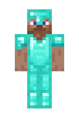 Скин Minecraft Стив в алмазной броне