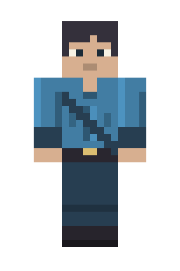 Скин Minecraft Лазурный дуэлянт