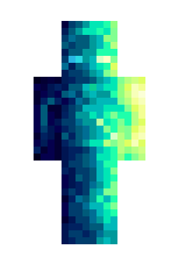 Скин Minecraft Кислотный 3D-человек